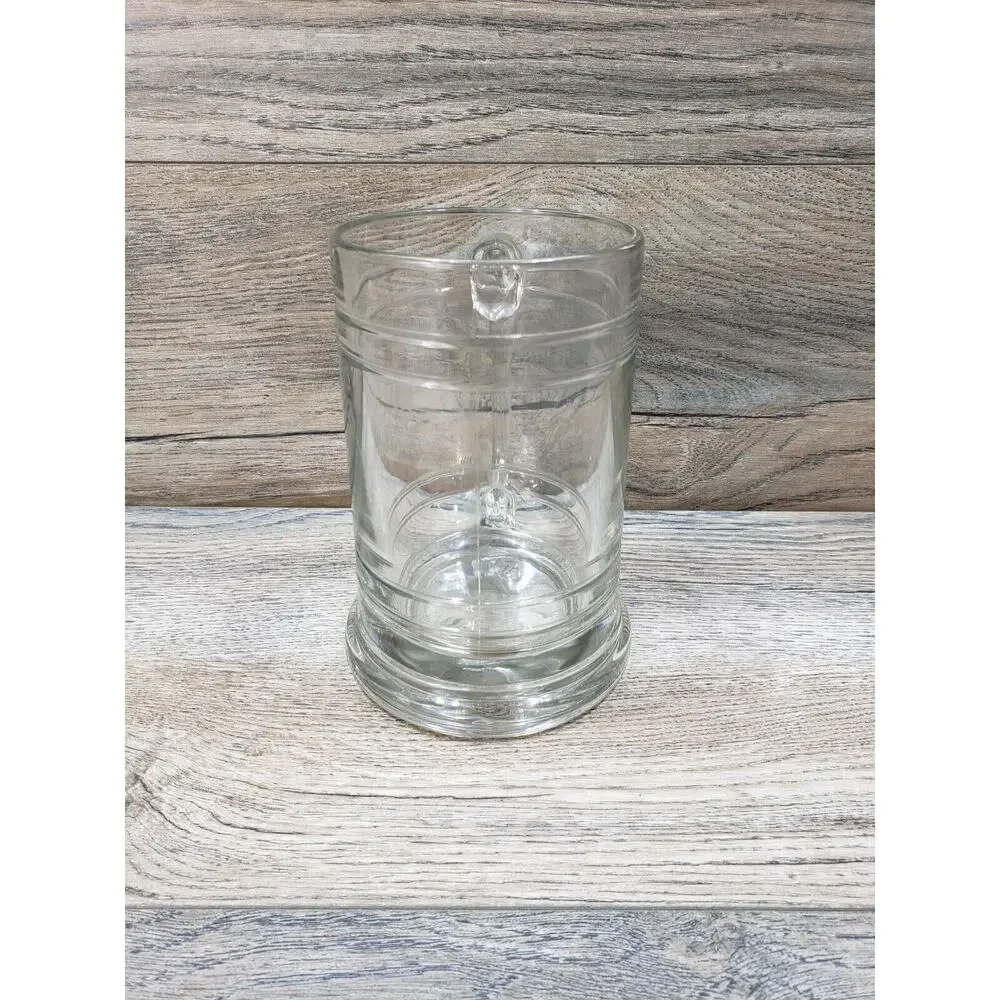 Just Bill Clear Glass Beer Stein Mug